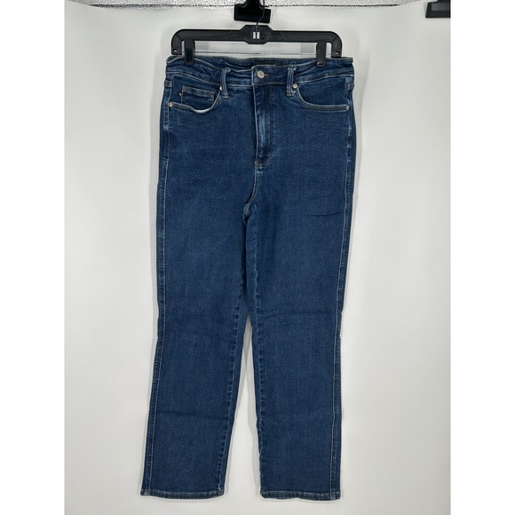 Judy Blue High Waist Rise Straight Leg Tummy Control Jeans Blue Size 30 30x28 - Picture 1 of 10